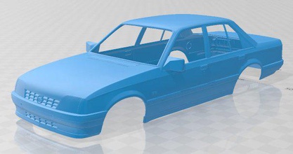 opel rekord mil novecientos ochenta imprimible cuerpo coche vehiculo espacio scalextric Tamiya rc miniz pasatiempo micro 3d print model - Mito3D