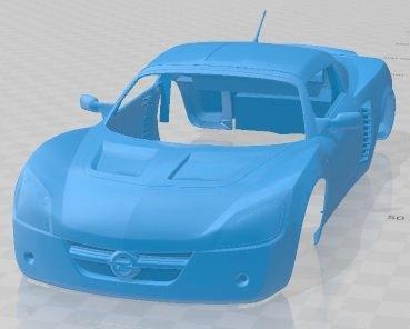 opel velocista 2004 imprimible cuerpo coche vehiculo 3d impresión modelo in automotor 3dexport espacio scalextric tamiya rc miniz pasatiempo micro 3d print model - Mito3D