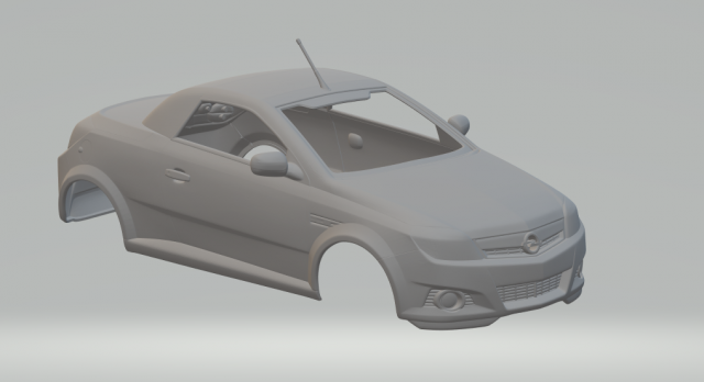 Opel tigra cabriolet moulé pression roues chaudes chaud train h0 187 fente voiture rc rcmodel modèle coupé roadster Chevrolet Buick 3D print model - Mito3D