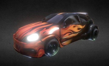 Opel réglage voiture voitures flamme carro Astra roues peintre peint 3d print model - Mito3D
