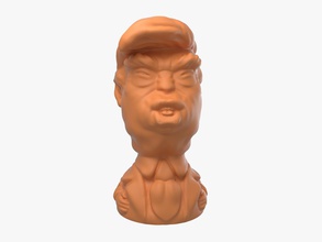 naranja muchacho -donald trump el presidente los presidentes stl obj político de la personalidad caricatura 3d-impresión printableready imprimible 3d print model - Mito3D