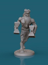 ork hämmer 3d drucken modell spielzeuge 3dexport fantasie statue kreatur karikatur hammer horn spielzeug rüstung krieger figur bart wütend böse spiele 28mm 3d print model - Mito3D
