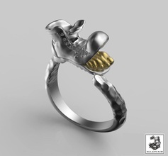 original anillo 3dring la joyería 3djewelry de moda 3dmodel jewelrymodel plata oro 3d print model - Mito3D