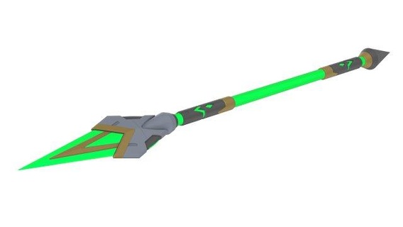 orisa spear - overwatch printable stl files toys digital toy craft diy cosplay video game blaster mercy energy javelin spin 3d print model - Mito3D