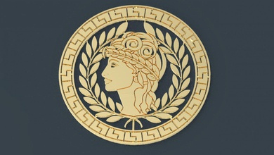 ornamento greco circolare 3 art il 3d stampabile stl antichi museo decorativo tempio arredamento gioielli 3d print model - Mito3D