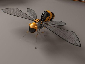 osabot Osa larva moscardón robot 3d print model - Mito3D