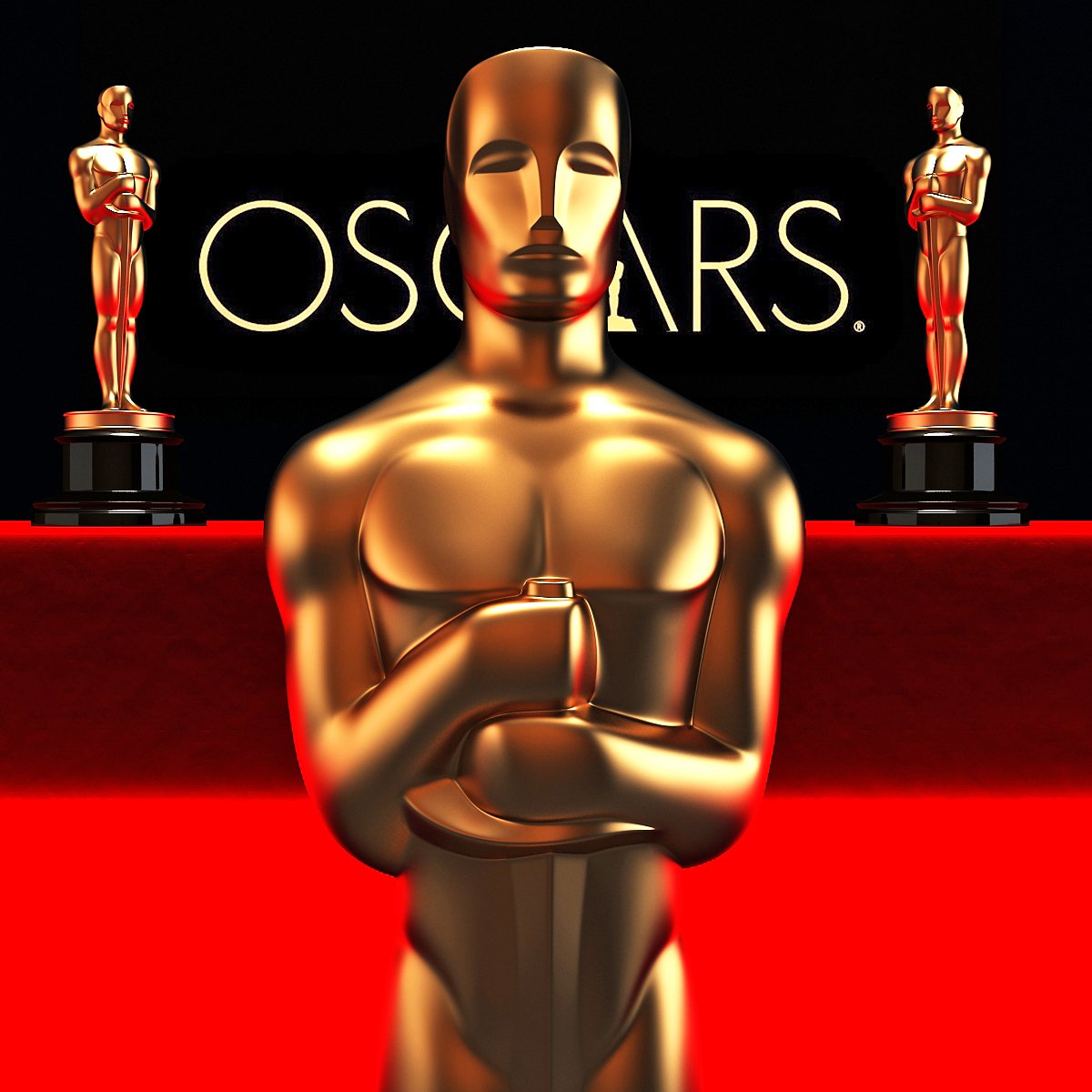 estatuilla oscar bono derretido oscars las nominaciones de hollywood art premio que se derrita 3D print model - Mito3D