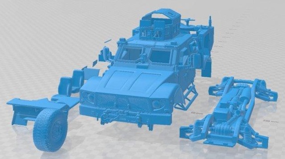 Oshkosh atv r6 yazdırılabilir araba otomotiv yuva ölçülü Tamiya rc miniz hobi mikro 3d print model - Mito3D