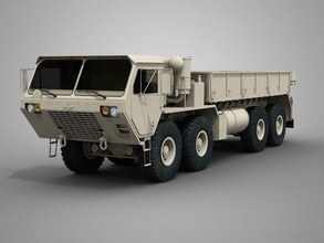 oshkosh m985 desert hemtt 3d model in transport 3dexport cargo heavy expanded mobility tactical truck us army 3d print model - Mito3D
