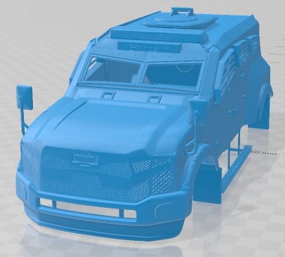 Oshkosh kum kedi v2 yazdırılabilir vücut araba otomotiv yuva ölçülü Tamiya rc miniz hobi mikro 3D print model - Mito3D