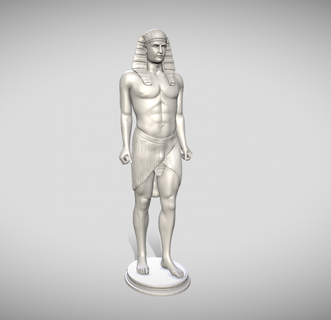 osiride antinoo statua scultura figura 3dprintable antico 3d print model - Mito3D