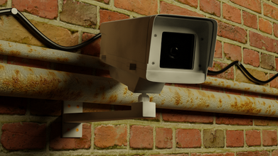 all'aperto sorveglianza telecamera architettura attrezzature video pbr parete tecnologia attrezzo radar 3d print model - Mito3D