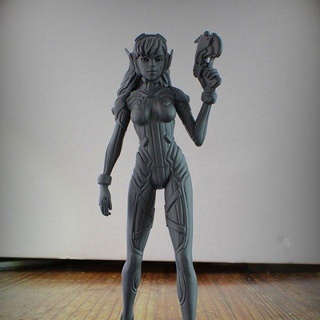 aşırı izleme dva heykelcik Kadın d va 3d print model - Mito3D