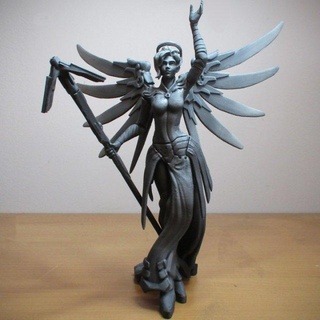 overwatch - mercy figure 30 cm woman game 3d print model - Mito3D