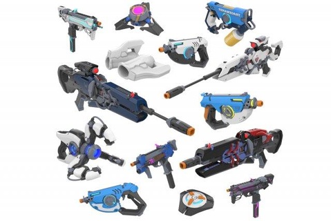 overwatch - part 2 14 printable models stl personal use toys toy diy cosplay game pulse rifle sombra tracer widow symmetra pistol blaster widowmaker sniper 3d print model - Mito3D