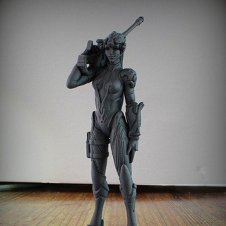overwatch - widowmaker 75mm scale model woman game 3d print model - Mito3D