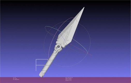 overwatch è lancio coltello replica video gioco cosplay kunai throwing knife 2 3d print model - Mito3D