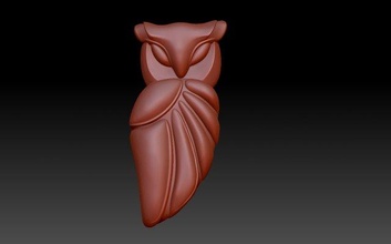 owl owls owldesign pedant jewelry jewellery art cnc 3d print model - Mito3D
