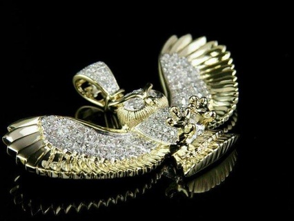 hibou diamant pendentif pendentifs antique luxe rappeur hip bijoux Collier gemme élégant célébrité style bling Urbain animal chouettediamant 3d print model - Mito3D