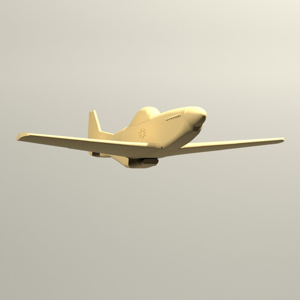 p51d mustango 3d impresión modelo in 3dexport design3d model3d pla descargable stl avión aeromodelo p51 3D print model - Mito3D
