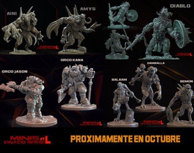 pacco de 8 personajes stl 3d stampa modello in mostri creature 3dexport personajestl personaje3d warhammer orchi ogro troll 3d print model - Mito3D
