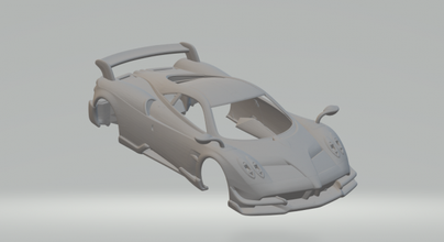 pagani huayra bc 3d print model in vehicle 3dexport diecast slot-car slotcar slot car hot hotwheels rc 3d print model - Mito3D