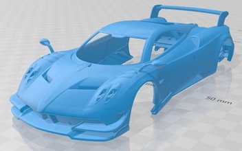 pagani huayra bc 2016 imprimível corpo carro 3d impressão modelo in automotivo 3dexport fenda escalextrico tamiya rc miniz passatempo micro 3d print model - Mito3D
