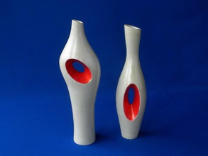 pair vases decoration furniture interior elegant vase sculpture 3d print model - Mito3D