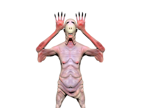pale man zbrush printable monster pan pale-man printing 3d-printing creature figure labyrinth 3d print model - Mito3D