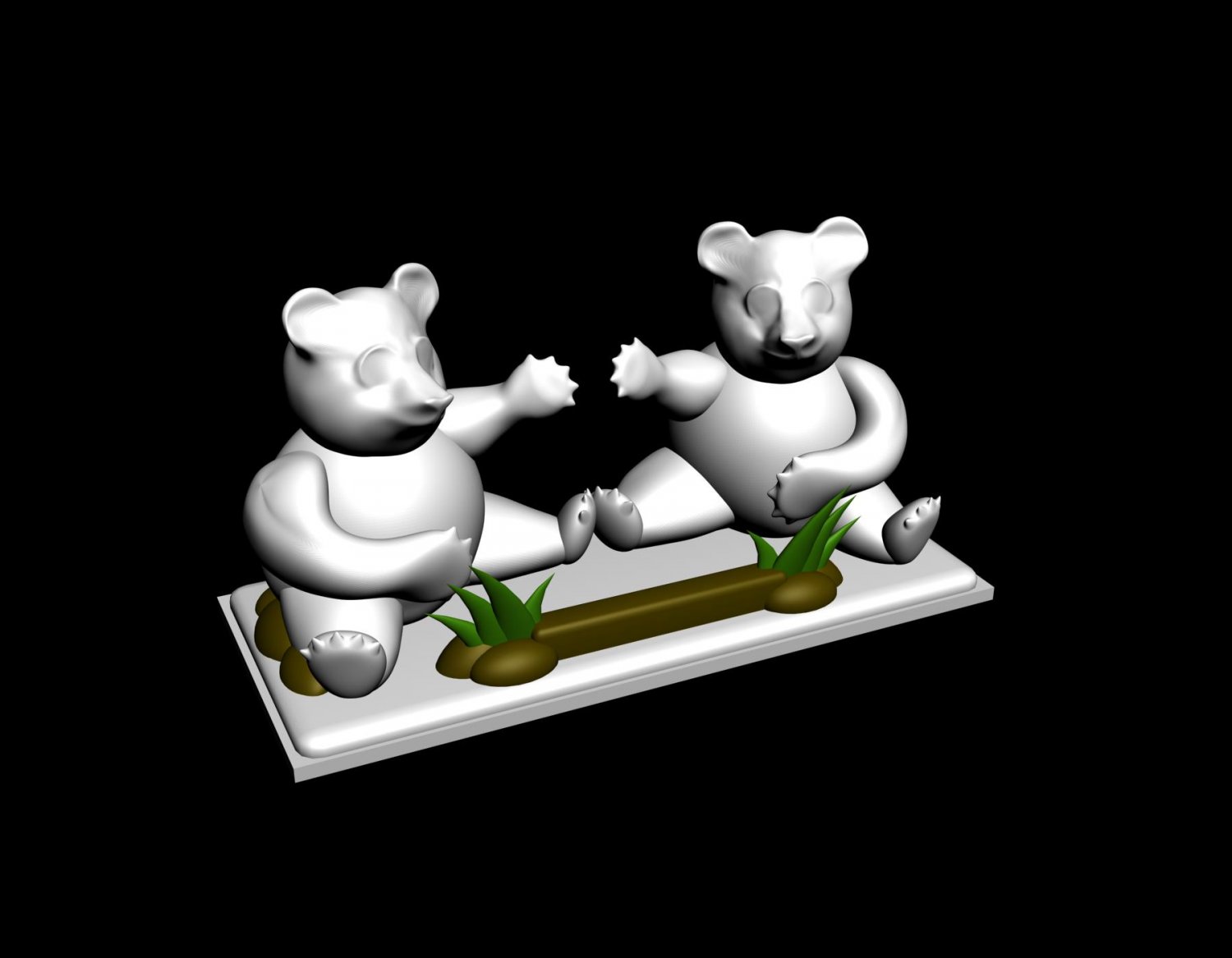 panda stand telefone de gadget iphone samsung 3D print model - Mito3D