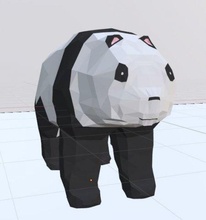 pandan Panda Tier poly Lowpoly Chino 3d print model - Mito3D