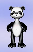 panda bear panda toy 3d printing animal