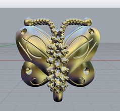 pandora farfalla braccialetto 3d print model - Mito3D