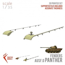 panther ausfg fenders 1-35 ww1 ww2 wwii tank panzer wehrmacht german scalemodel model 135 132 172 152 148 details scale tiger 3d print model - Mito3D