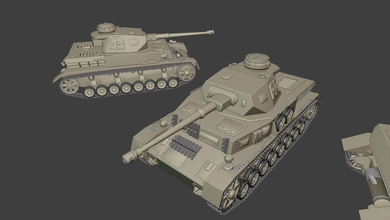 panzer iv 29 04 20 tanques a guerra trovão wow surpreende 3d modelos modelagem impressão imprimir brinquedo panzerkampfwagen 3d print model - Mito3D