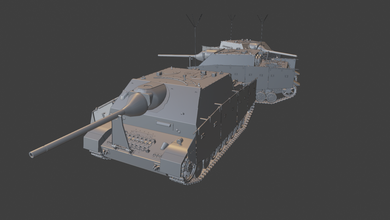 panzer iv 70a réservoirs 3d impression modèle in véhicule 3dexport guerre tonnerre sensationnel wow modèles modélisation jouet panzerkampfwagen 3d print model - Mito3D