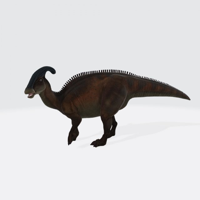 parasaurolophus pronto impressão escultura dinossauro animais criatura pré histórico herbívoro jurássico cretáceo fera monstro mini estátua miniatura bebê esculturas parque 3d 3D print model - Mito3D