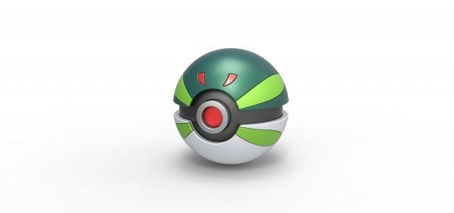 park ball pokeball pokemon concept container anime toy print printable parkball 3d print model - Mito3D