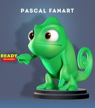 pascal fanart animal de disney gecko lindo dibujos animados 3d print model - Mito3D
