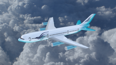 yolcu hava otobüsü vy 0105 uçak Boeing makine zanaat gemi uçan uçmak gökyüzü 3d print model - Mito3D