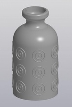 gemustert vase 3d drucken modell dekor 3dexport gärtner innen blume schüssel strauß haushaltswaren 3d print model - Mito3D