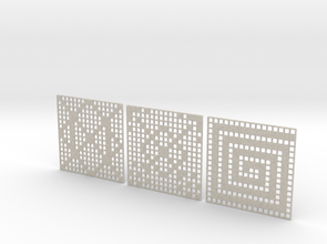 patterns coasters posavasos 3d print model - Mito3D