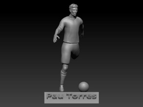 pau torres pautorres football footballer soccer soccerplayer spain villareal 3dprint 3dprinted 3dprinting 3d print model - Mito3D