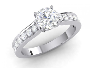 pflastern engagement ring 3d drucken modell ringe 3dexport diamant hochzeit 3d print model - Mito3D