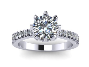 ouvrir jeu de la bague fiançailles solitaire mode bijoux le bracelet bracelate diamant saphir blanc or livre sterling d'argent l'anneau l'engagement vintag 3d print model - Mito3D