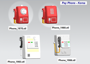 pagare telefoni corea 3d modello in giocattoli 3dexport telefono pubblico miniatura magnetico antic sjh 3d print model - Mito3D