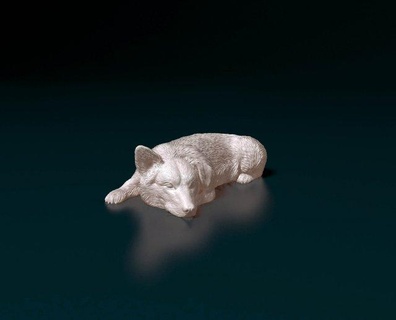 pembroke gallois corgi figurines chien animaux cardigan 3d print model - Mito3D