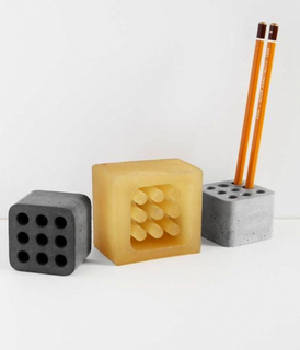 lápiz estante soporte decoración hormigón 3d print model - Mito3D