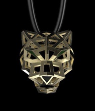 pendentif boucles d'oreilles bijoux diamants diamant or argent panthère panter panthera Lion tigre pantera anneaux bracelet broch boutons manchette broche Collier 3d print model - Mito3D