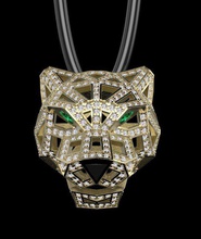 pingente 3d impressão modelo in pingentes 3dexport brincos jóias diamantes diamante ouro prata joalheria pantera panter panthera leão tigre argolas pulseira broch abotoaduras broche colar 3d print model - Mito3D